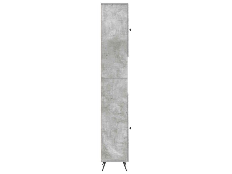  Colonne de salle de bain avec étagère ouverte breda gris béton  - Conforama E