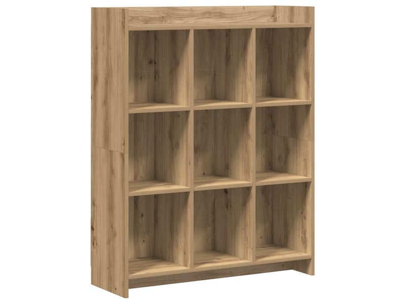 Bibliothèque 9 niveaux, armoire à livres 87,5 x 30 x 111 cm bois d'ingénierie - Conforama A