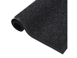 Paillasson rayé gris anthracite 80x120 cm - comfortxl