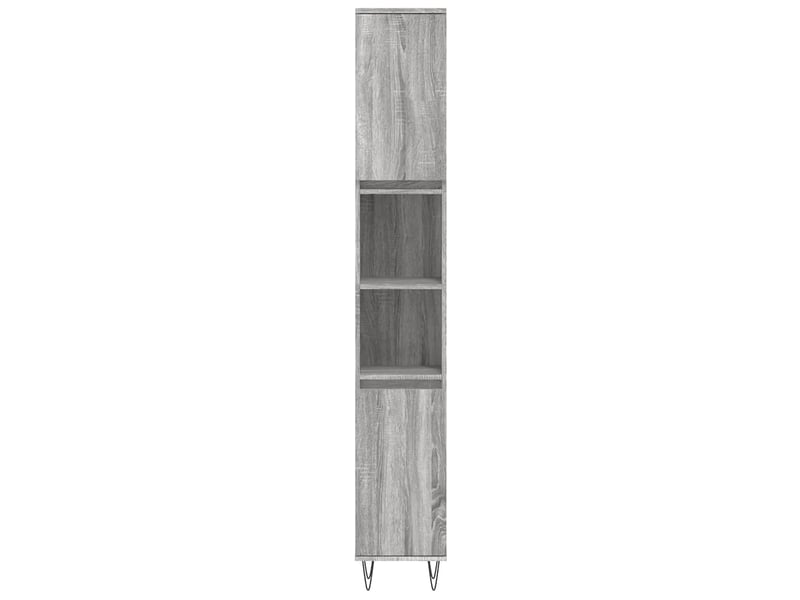  Amoire de salle de bain sonoma gris 30x30x190cm bois d'ingénierie shl2393  - Conforama E