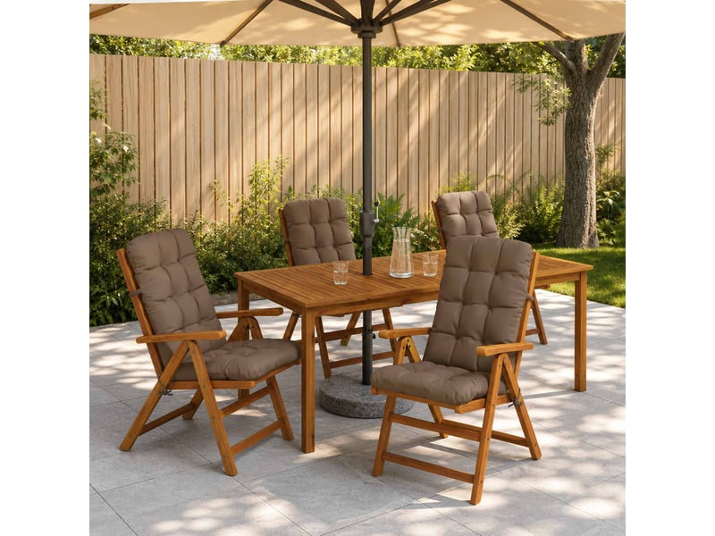 Lot de 4 coussins de chaise à dossier haut vianen cf59335 - Conforama B