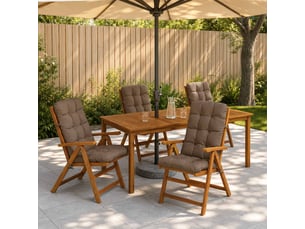 Lot de 4 coussins de chaise à dossier haut vianen cf59335