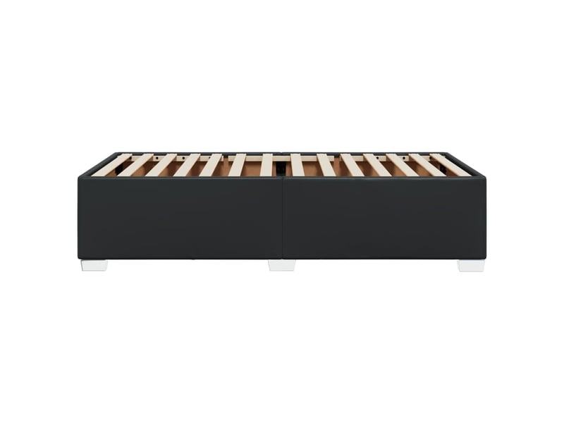  Lit simple- lit adulte -  cadre de lit sans matelas noir 100x200 cm similicuir  - Conforama D