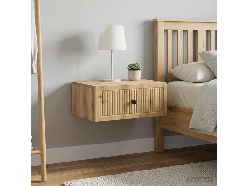 Table de chevet - cabinet de chevet - table de nuit 2 pièces chêne artisanal 49 x 34,5 x 20 cm - Conforama C