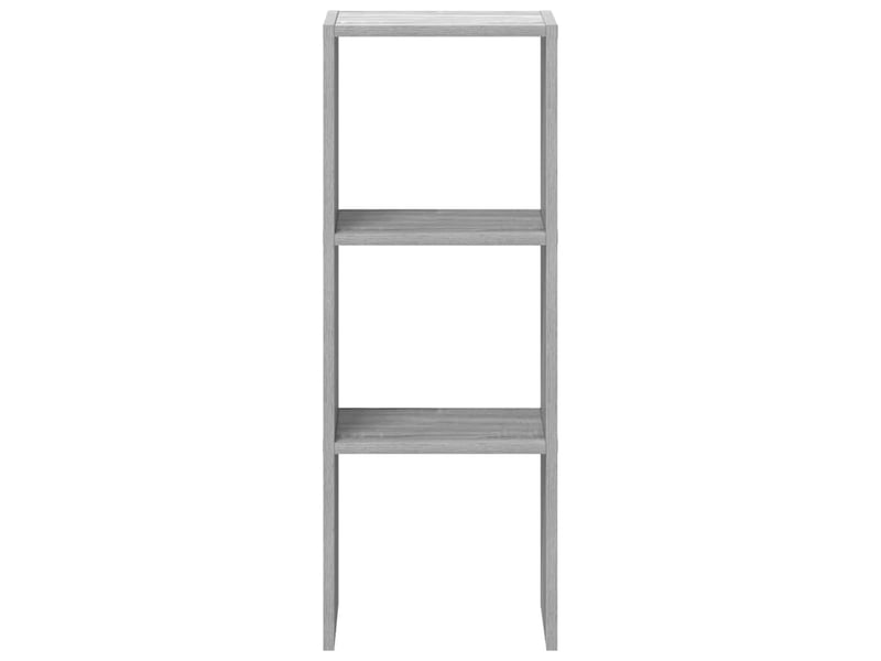 Bibliothèque, meuble de rangement salon empilable sonoma gris 30x30x80 cm bois ingénierie - Conforama D
