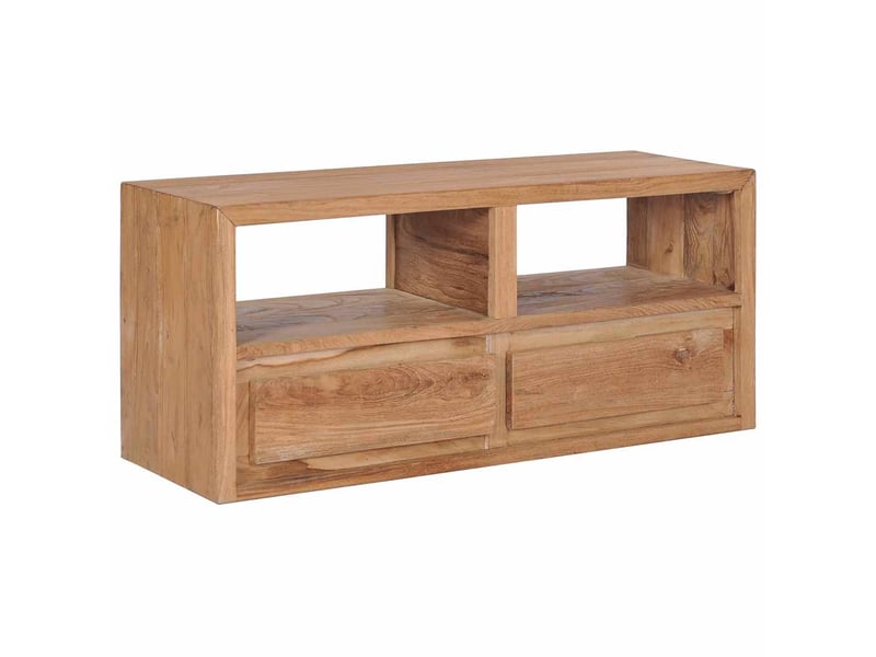  Meuble tv - banc tv - meuble de rangement 90x30x40 cm bois de teck solide  - Conforama B