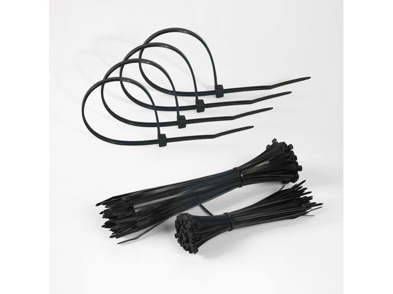 Colliers de serrage fabrilamp util lot de 100 2,5 x 200 mm nylon 66 noir 188125209 - Conforama C