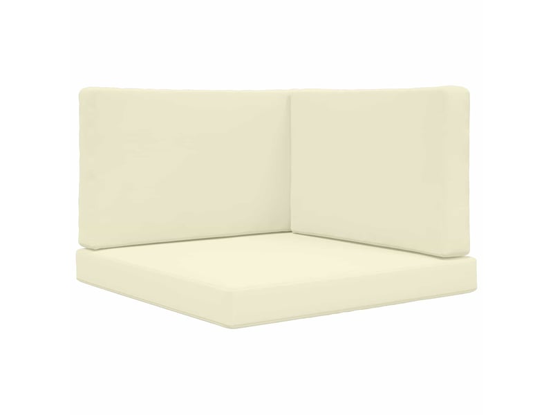  Coussin de canapé d'extérieur, coussin de chaise polyester crème 80 x 80 cm cf54083  - Conforama A