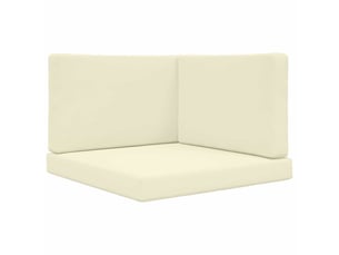 Coussin de canapé d'extérieur, coussin de chaise polyester crème 80 x 80 cm cf54083