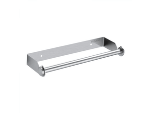 Porte-essuie-tout mural en acier inoxydable pour cuisine, garde-manger, évier, salle de bain, 28 cm, argent