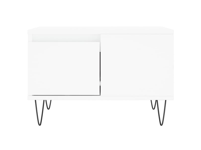  Table basse | table d'appoint salon blanc 55x55x36,5 cm bois d'ingénierie  - Conforama E