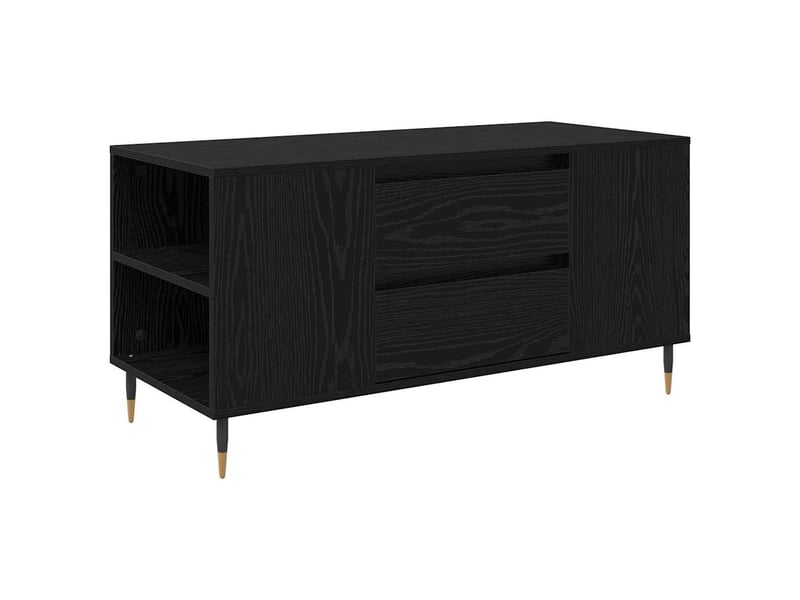 Table basse | table de salon chêne noir 102 x 44,5 x 50 cm bois d'ingénierie - Conforama A