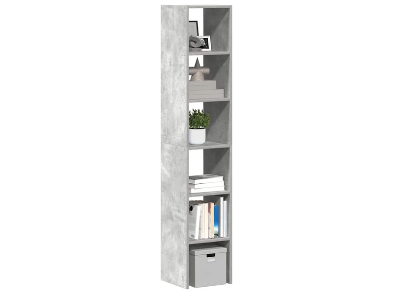 Bibliothèques 2 pcs empilable gris béton bois d'ingénierie - Conforama B