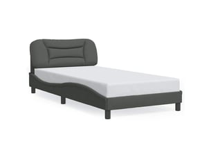 Lit simple 100x200 cm    coloris gris