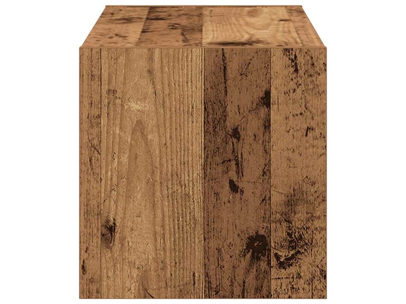  Meuble à chaussures, étagère à chaussures empilable vieux bois 60x30x30,5 cm  - Conforama E
