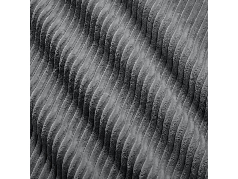Canapé d'angle modulable en velours côtelé, gris, 298 x 178 x 70 cm Fay Lum - Conforama D