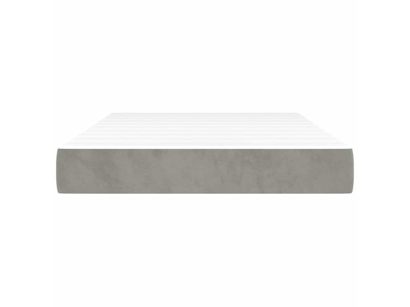  Matelas de lit à ressorts ensachés fermeté moyenne gris clair 120x200x20 cm shl93297  - Conforama C