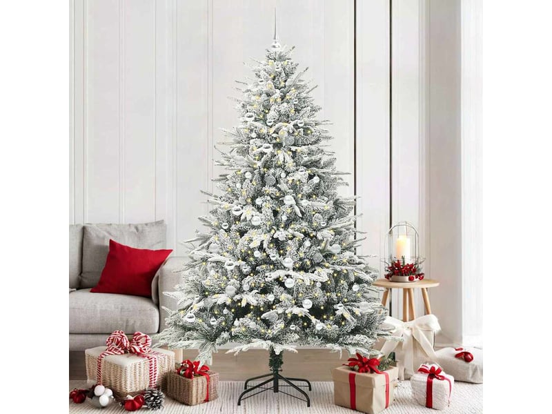  Sapin de noël, arbre de noël artificiel pré-éclairé avec ensemble de boules cf61631  - Conforama B
