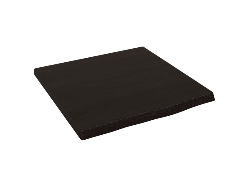Comptoir de salle de bain, plan de travail marron foncé 40x40x2 cm bois traité cf65843 - Conforama A