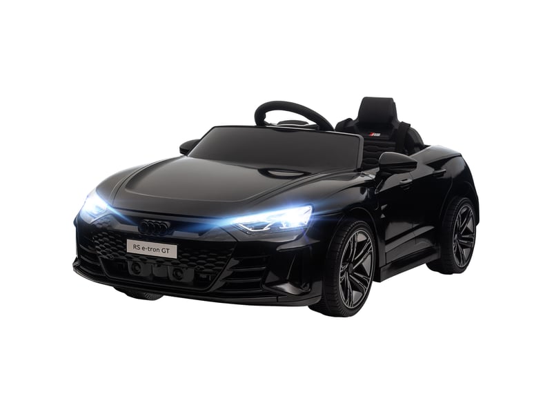 Voiture électrique pour enfants, sous licence audi, avec ceinture de sécurité, télécommande, phares, noire, 103 x 58 x 41 cm  - Conforama B