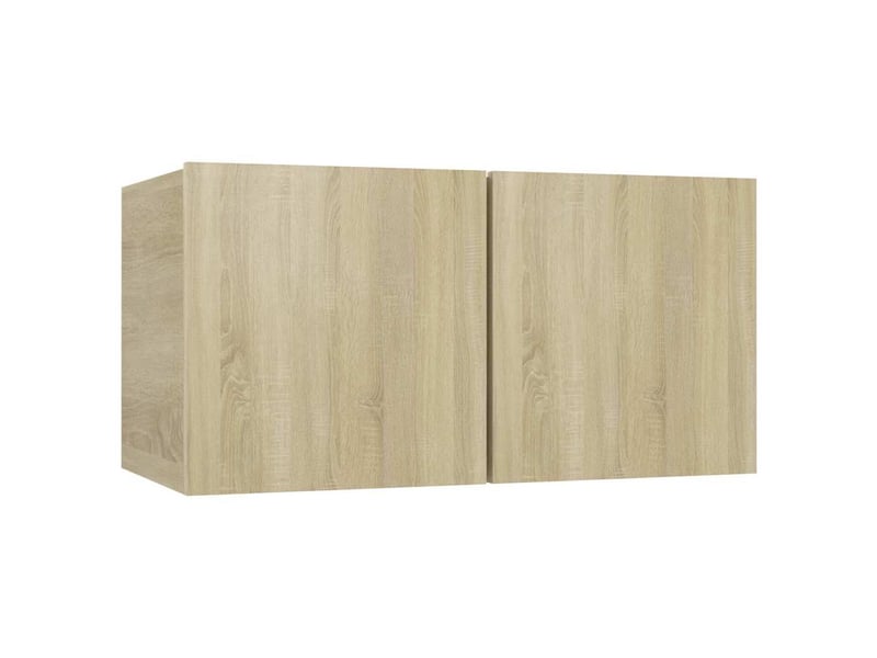  Ensemble de meubles tv 3 pcs chêne sonoma bois d'ingénierie shl5519  - Conforama D