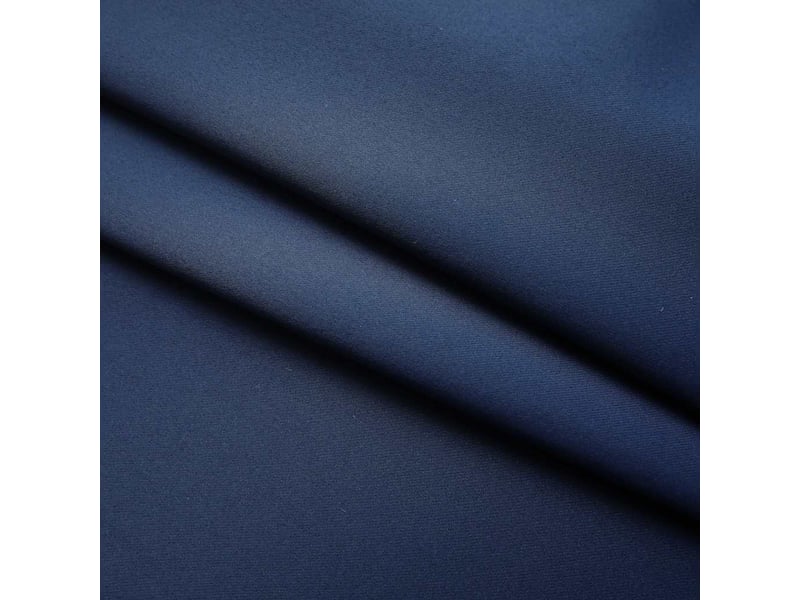  Lot de 2 rideaux occultants, rideaux black-out avec crochets bleu 140x225 cm cf44873  - Conforama C