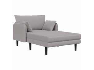 Fauteuil relax manuel VIDAXL  Tissu gris