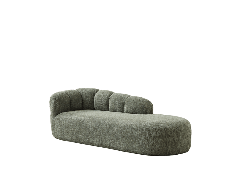  Canapé droit 2 places, chenille, canapé-lit, 204x87x66cm, vert  - Conforama A