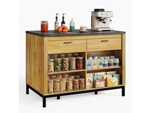 Buffet 0 porte(s) 2 tiroir(s) BGSRYAO - 75 cm coloris marron