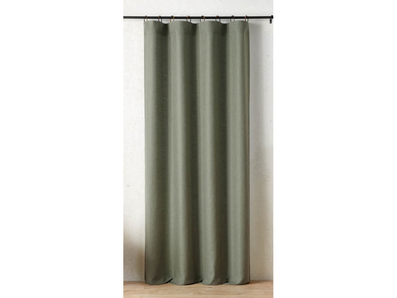  Rideau à anneaux mistolino 145 x 260 cm – tissé en france - 145x260cm - vert kaki  - Conforama A