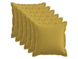 Lot de 6 coussins, coussins décoratifs houten vert clair lin synthétique cf56563