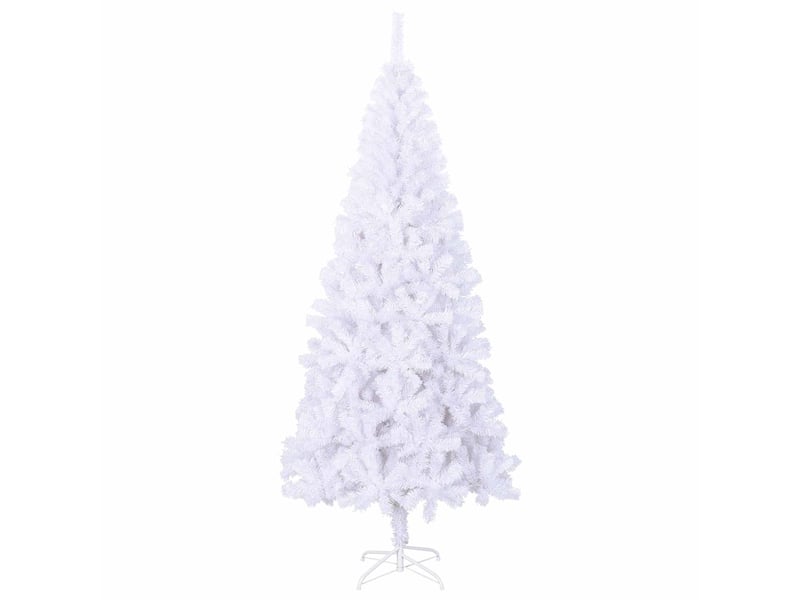  Sapin de noël artificiel, arbre de noël avec 300 led blanc 180 cm pvc et acier shl9230  - Conforama E