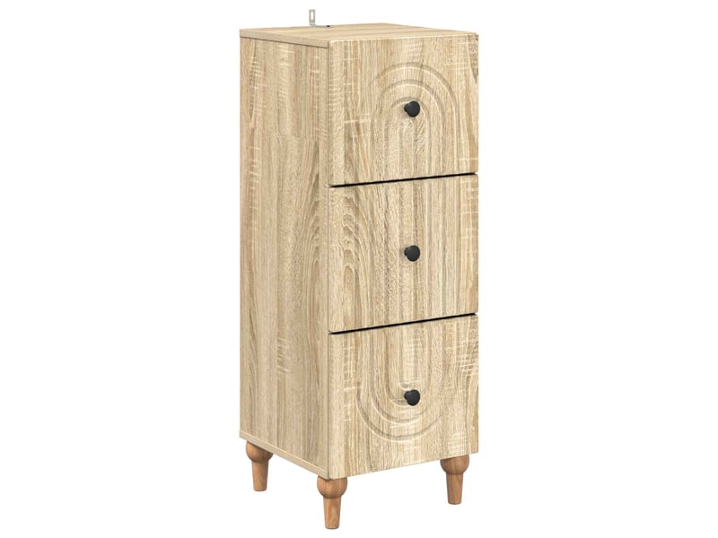 Armoire de rangement bureau, armoire à tiroirs 33 x 34.5 x 90 cm bois d'ingénierie shl2050 - Conforama A