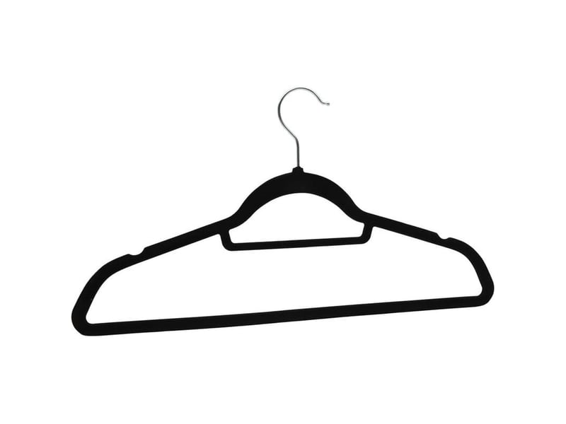  Vidaxl – cintres antidérapants velours 20 pcs – crochet rotatif 360° – empêche le glissement – pour pantalons et vêtements lourds  - Conforama C