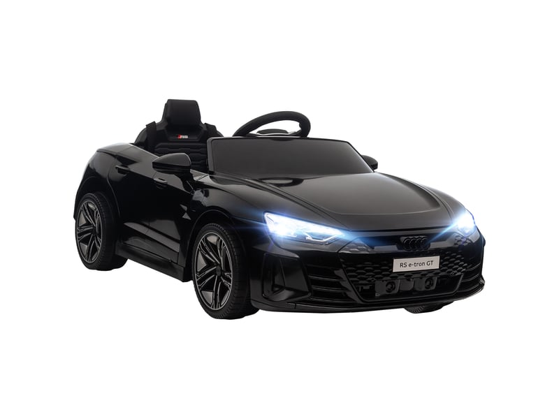  Voiture électrique pour enfants, sous licence audi, avec ceinture de sécurité, télécommande, phares, noire, 103 x 58 x 41 cm  - Conforama A