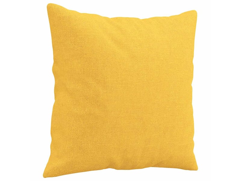  Lot de 2 coussins décoratifs jaune clair 40x40 cm tissu cf60872  - Conforama C