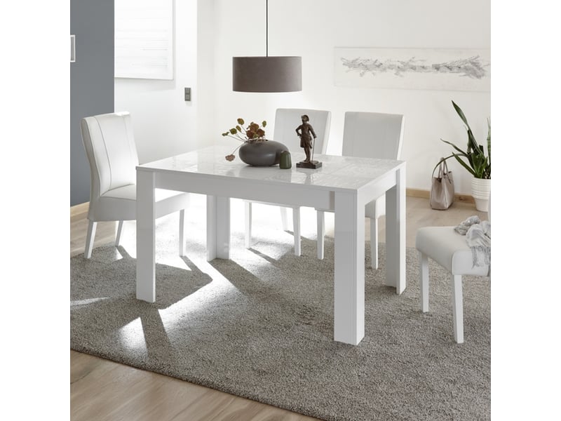 Table à manger extensible en mélamine 137x90 denis - Conforama C