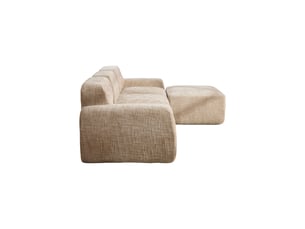 Canapé modulable, canapé de salon, format compressé, en tissu chenille, kaki, base antidérapante, mousse haute résilience 30d