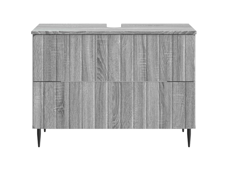Meuble sous lavabo de salle de bain zwolle sonoma gris cf64957 - Conforama D