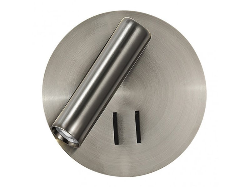  Applique murale fabrilamp manet nickel led intégrée 2 w 130 lm 4000 k 14x14x12 cm 171462R03 - Conforama A