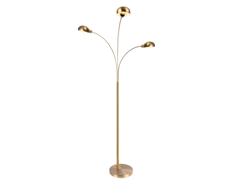 Lampadaire Métal 190 cm doré ROMA - Conforama A