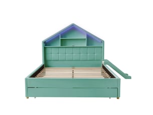 Lit cabane 140x200 cm <strong></strong> <strong></strong> coloris bicolore