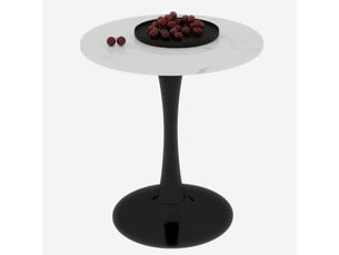 Table basse rond(e) coloris bicolore ULQENI  - 70 cmx70 cm