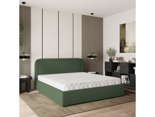 Lit coffre 120x200cm <strong>MASSENO</strong> <strong></strong> coloris vert