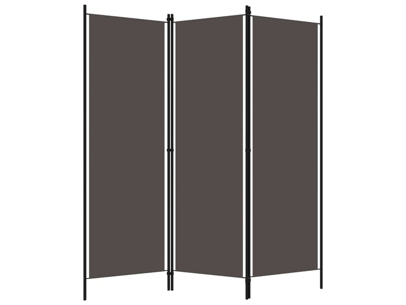  Paravent | cloison de séparation 3 panneaux anthracite 150x180 cm  - Conforama B