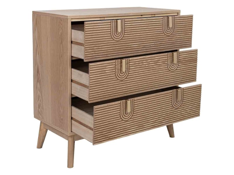  Commode en bois marron 80 x 39 x 80 cm (h)  - Conforama E