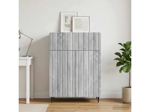 Buffet - bahut - meuble de rangement sonoma gris 66 x 34,5 x 92 cm bois d'ingénierie