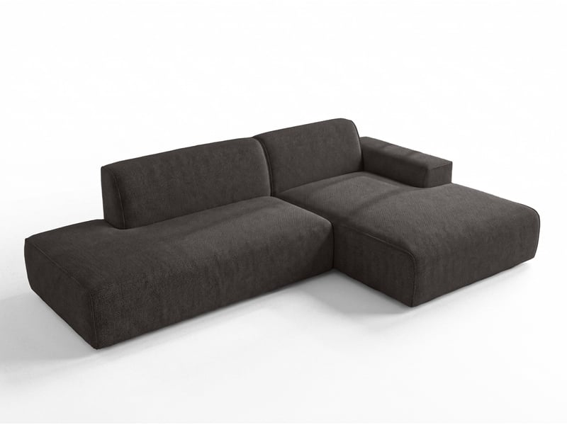  Canapé d'angle moderne didim duo, 288 cm, couleur graphite, revętement en velours d Didim Duo - Conforama A