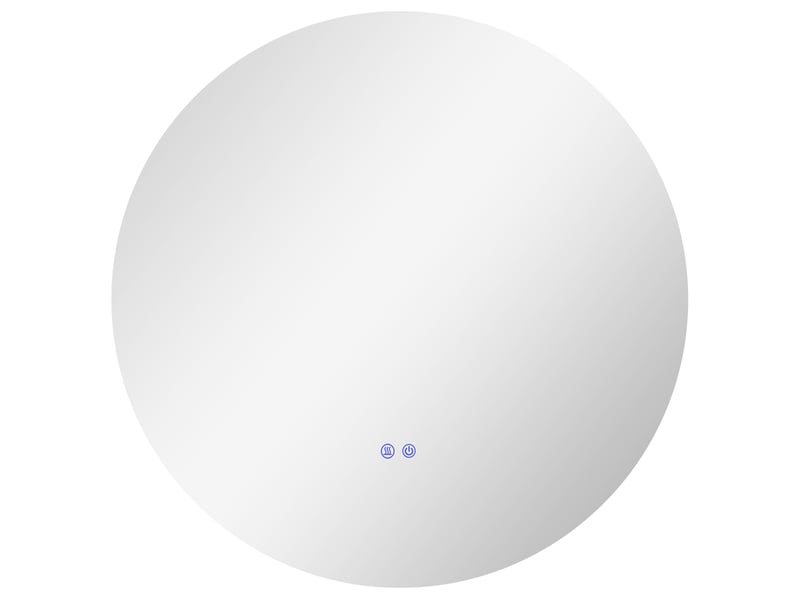  Miroir rond lumineux led de salle de bain mural avec éclairage interrupteur tactile système antibuée ø 80 cm  - Conforama B
