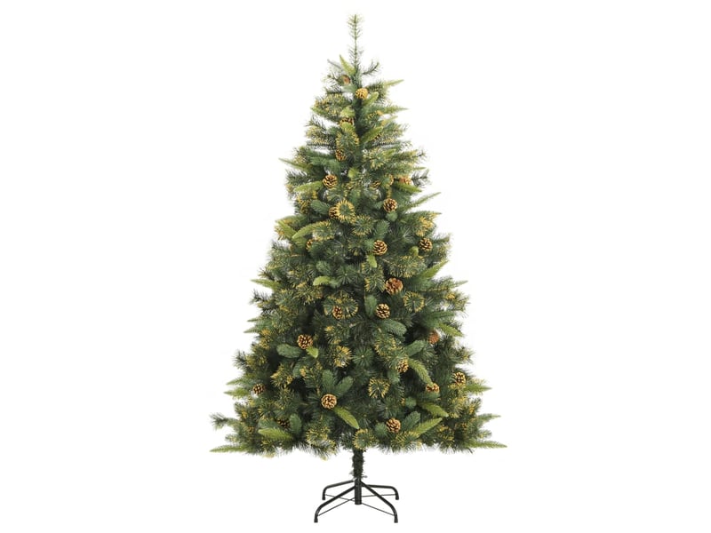  Sapin de noël artificiel, arbre de noël articulé avec pommes de pin 240 cm  - Conforama A